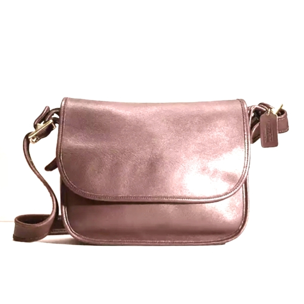 Vintage Coach leather 90's Patricia Legacy brown saddle Bag